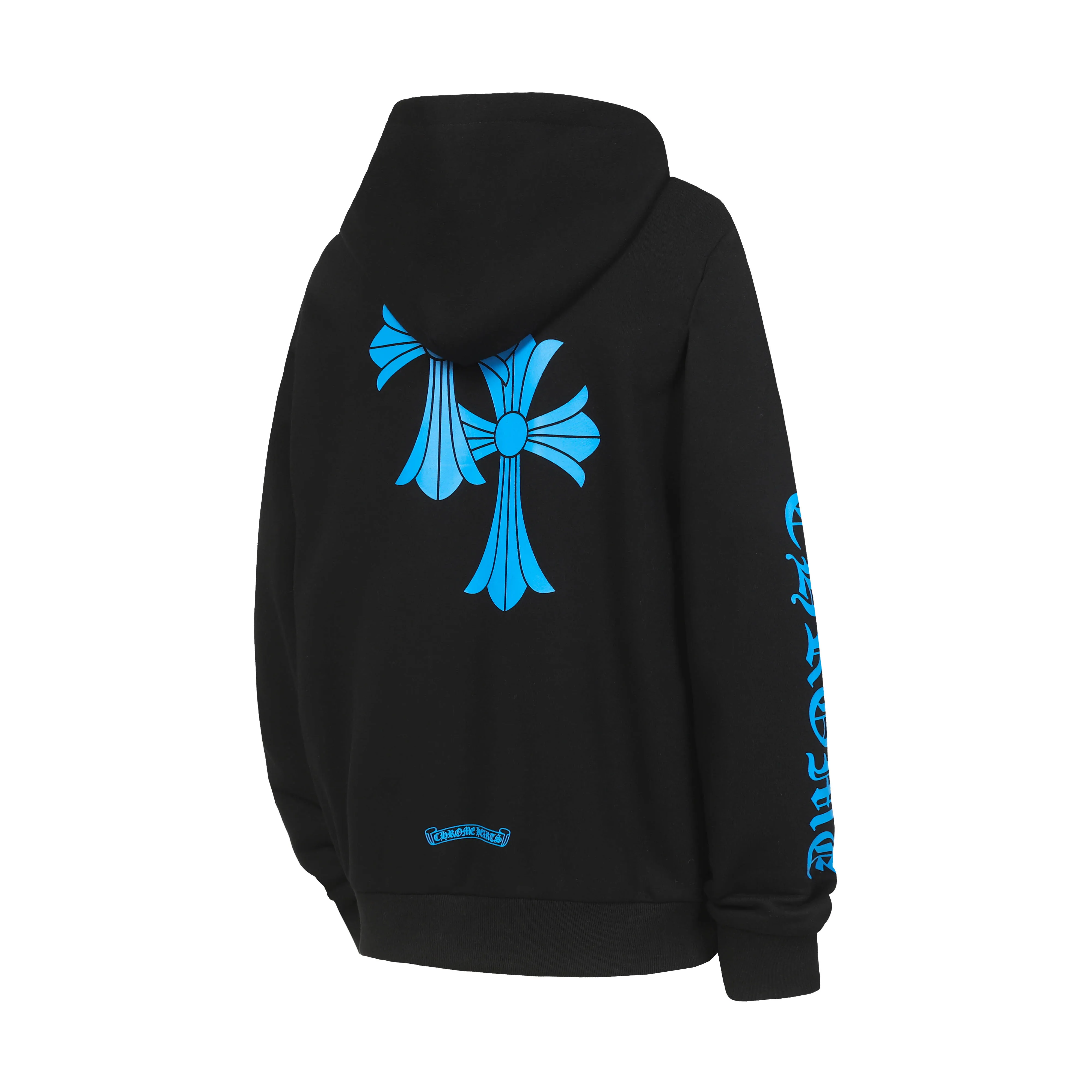 P240 Cross-border running quantity model, please do not place an order if you pursue quality - Chrome Hearts/Chrome Heart Cross ✝️ Sanskrit printed hooded sweatshirt - High weight, high density and high quality. The wool is soft, delicate and skin-friendly. It feels soft and silky. It has excellent warmth and skin-friendly properties - Custom-woven and dyed, no color difference. No matter the fabric or workmanship details, it beats the ordinary version on the market - Hardware zipper accessories are all customized, full of details -Colour: black white -Size: S M L XL